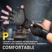 Ihuan Ventilated Weight Lifting Gloves with Wrist Wrap Support - Full Palm Protection for Men & Women - Ideal for Weightlifting, Training, Fitness - Black (X-Small) - Buy Online on GoSupps.com