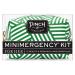 Pinch Provisions Criss Cross Green Minimergency Kit Includes 17 Travel-Sized Cosmetic Essentials Convenient for Purses Emergency Beauty Accessories Gifts for Holiday s & Birthday s