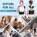 Posture Corrector Back Support Brace Adjustable Back Posture Belt for Men and Women Scoliosis Lower Back Brace Relief Pain from Upper Back Shoulders for Office Home Gym 45-55kg - Buy Online on GoSupps.com