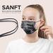 HARD 100pcs Disposable Face Masks Made in Germany | Small Size 14.5cm x 9.5cm | Roses Design | CE Certified Type IIR | 99.78% Filtration | Breathable Triple Layer - Buy Online on GoSupps.com