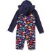 BONVERANO Baby Boys Swimsuit - UPF 50+ Full-Zip Hoodie One Piece Swimwear (6-9 Months) - Hooded Colorful Fish Print - Buy Online on GoSupps.com