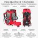 Premium Hiking Paw Trekking Backpack - Adjustable Dog Carrier Bag for Up to 5kg - Red Size S | Ideal for Hiking Adventures - Buy Online on GoSupps.com