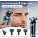 Sejoy 5-in-1 Electric Razor for Men - Wet/Dry Rotary Shaver for Face, Pubic Hair & Beard - Cordless & Waterproof - USB Rechargeable - Blue - Ideal Gift for Dad/Husband - Buy Online on GoSupps.com