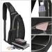 G4Free Men's Small Black Shoulder Sling Backpack - Crossbody Chest Bag - Buy Online on GoSupps.com