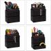 Relaxdays Makeup Organizer - 21 Compartment Acrylic Cosmetic Tower for Lipstick & Nail Polish - Black - Buy Online on GoSupps.com