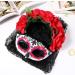 FRCOLOR Mexican Rose Floral Crown Veil with Mask Women Costume for Halloween Party - Buy Online on GoSupps.com