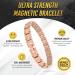 Magnetrx Ultrastarkes Titan Magnet Arm Band for Women | Magnetic Bracelets in Rose Gold | Size Determination Tools Included - Buy Online on GoSupps.com