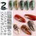 NICENEEDED Snake Nail Art Stamping Plates Geometry Nail Stamp Templates for Nail Art Equipment Animal Design Nail Plate for DIY Nail Decor Nail Art Tools - Buy Online on GoSupps.com