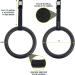 ProsourceFit Gymnastics Rings - Total Body Conditioning at Home | Adjustable Straps | Black - Lexan - Buy Online on GoSupps.com