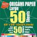 Taro's Origami Studio Large 10 Inch 50 Colors 50 Sheets Premium Japanese Paper - Beginner's Square Easy Fold, Gold & Silver Included - Made in Japan - Buy Online on GoSupps.com