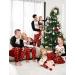 Family Matching Christmas Pajamas Set | Tree Snowflake & Letters Print | Long Sleeve | Red Black | Xmas Outfits | Men XXL - Buy Online on GoSupps.com