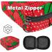 Menstruation Pad Bag with Zipper - Stylish Women's Napkin & Tampon Bag in Red Strawberry Pattern for Girls - International Shipping Available - Buy Online on GoSupps.com