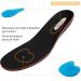 LARGERED Gel Insoles with Arch Support | Memory Foam Shoe Inserts for Flat Feet & Plantar Fasciitis | Men Women | Size M 6-8UK | Black - Buy Online on GoSupps.com