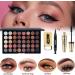 All in One Makeup Set Cosmetic Make up Gift Set for Women Beginners Includes Eyeshadow Palette Foundation & Face Primer Eyeliner Stamp lip gloss Set Eyebrow Soap Makeup Sponge brushes Set - Buy Online on GoSupps.com
