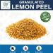 Dried Lemon Peel Granules (4 Oz) - Fresh Citrus Fruit Seasoning for Cooking, Baking & Tea - Kosher, Gluten Free - Spices Village - Buy Online on GoSupps.com