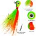 MadBite WideEye 15/28 Pack Jig Head Kits Bucktail Hair Jigs Conical Jigs and Pill Shaped Jig Kits Fishing Jig Heads for Walleye Bass Crappie Jig Head Weights - 1/8 oz 1/4 oz and 3/8 oz C: Hair Jig Kits - 15 Pack 1/4 oz - Buy Online on GoSupps.com
