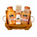 Cottage Tendre Caramel Gift Box - 1 Shower Gel + 1 Shower Scrub + 1 Moisturizing Body Lotion + 1 Exfoliating Glove - Made in France