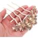 Beaupretty Hair Side Comb Rhinestone Hairpin Girls Hair Comb Clip 4-prong Hairpin Wedding Hair Accessory - Buy Online on GoSupps.com