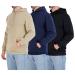 3 Pack: Men's Plush Fleece Pullover Hoodie - Long Sleeve Hooded Sweatshirt Kangaroo Pockets (Available in Big & Tall) Fleece Standard Large Set 3