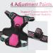 Rabbitgoo Dog Harness for Small Dogs - No Pull Adjustable & Breathable Pink XS - Safe Control & Comfort - Buy Online on GoSupps.com