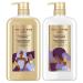 Pantene Gold Series Shampoo & Conditioner Moisture Boost with Argan Oil, for Natural, Coily, and Curly Hair, 29.2 Oz Each