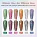 MIZHSE Holographic Glitter Gel Nail Polish - Gold Chameleon Sequin Glossy UV/LED Soak Off Manicure Set 10ml for Home & Salon - Buy Online on GoSupps.com