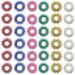 36 pieces of battery pressur rings acupressure ring stress ring anti -stress rings stress ring battery pitch finger acupressure ring concentration aid massage rings for fingers high work pressure