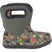 Bogs Baby Wellington Boots Plum Flower Stripe 71565 - Size UK 8 Child Construction Green Multi - Buy Online on GoSupps.com
