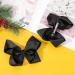 Molain Ribbon Hair Bows Alligator Clips Barrettes 2 Pieces 6 Inch Black Ponytail Holder Cheerleading Hairpin Easter Party Hairpin Headwear Hair Styling Accessories for Girls Women 2 PCS Black - Buy Online on GoSupps.com