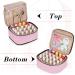 LUXJA Detachable Nail Polish Organizer - 40 Bottles Capacity - Pink | Tools Storage Pockets (Patented) - Buy Online on GoSupps.com