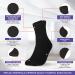 Men's Cotton Diabetic Ankle Socks - 12 Pairs, Black Grey White, Size 10-13 (Large) - Buy Online on GoSupps.com