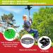 98ft Zip Line Kit for Kids & Adults up to 330lb | Zipline Spring Brake & Safety Harness | Trolley with Handle & Thickened Seat | Backyard Playground Entertainment - Green - Buy Online on GoSupps.com