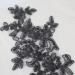 Set of 2 Black Sequin Flower Patches Lace Appliques - Wedding Dress DIY Crafts - Buy Online on GoSupps.com