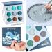 DE'LANCI Blue Teal Eyeshadow Palette - Shimmer and Matte Shades for Christmas Snowflake Glam - Long Lasting, Velvety Texture - Buy Online on GoSupps.com