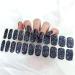 Semi Cured Gel Nails Strips 22 Stickers Nail Wraps Soft Self-Adhesive Gel Nail Stickers Salon-Quality Glitter Gel Nail Strips for Nails Manicure Require UV/LED Lamp (Set D (23+25)) - Buy Online on GoSupps.com