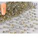 FEIlei Clear Nail Rhinestones 3D Nail Gems Nail Diamonds Pointed Back Nail Stones - Buy Online on GoSupps.com