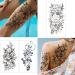 Cerlaza Temporary Tattoos for Women - Flower & Butterfly Design - Semi-Permanent Body Stickers - Waterproof - 12 Sheets - Buy Online on GoSupps.com