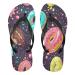 Mnsruu flip-flops in donut form chocolate brown lemon yellow for home hotel spa bedroom travel XS for women and men