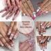 BELICEY Creamy-White Pearls Heart Nail Art Charms - 500pcs Mixed Flatback Pearls for Cute 3D Nails Design & DIY Jewelry - S2-White - Buy Online on GoSupps.com
