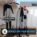 Ho Stevie! Wetsuit Hanger - Fast Dry Folding Vented Hanger for Surfing and Scuba Diving Wet Suits - Black - Buy Online on GoSupps.com