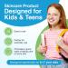 Gentle T-Blast Foaming Facial Cleanser with Tea Tree Oil for Kids and Pre-Teens - 150 ml - Buy Online on GoSupps.com