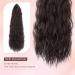 32 Inch Drawstring Ponytail Extension - Long Curly Wavy Synthetic Hairpiece for Women - Natural Brown - Buy Online on GoSupps.com