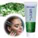 Body Glitter Gel Festival Glitzer Face 50ml Glitter Liquid Gel Body Glitzer Festival Accessories Glitter for Make Up Cosmetic Festival Party DIY Nail Lips (Green)