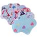 Womens Panties Reusable Menstrual Pads 7pcs Bamboo Charcoal Cloth Washable Cloth Napkins Panty Liners Incontinence Pads for Teens Women Period Cloth Pad Women's Panties