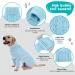 Classic Knitted Dog Sweater with Turtleneck | Soft & Warm Cold Weather Knit Vest for Small Medium Dogs | Cit toile Blue S - Buy Online on GoSupps.com