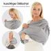 LaLoona Nursing Scarf | Breathable Cotton Nursing Cover for On-the-Go Breastfeeding | Stylish Grey Loop/Bolero - Buy Online on GoSupps.com