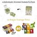 Herbal Tea Gift Set Hamper | 60 Individually Wrapped Bags | 6 Flavours inc. Rosehip & Hibiscus, Peppermint, Green Tea | Tea Lover's Gift - Buy Online on GoSupps.com