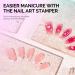 MelodySusie French Nail Stamper Kit - 2PCS Silicone Nail Stamp & Scraper for DIY Manicure | Perfect for Home & Salon | Laser Glitter Design - Buy Online on GoSupps.com