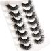 Losha Fluffy Wispy Cat Eye False Eyelashes 7 Pairs Pack - Handmade Natural Faux Mink Lashes (Style5) - Buy Online on GoSupps.com