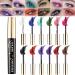 CHSEEO Colored mascara 12 colors mascara for eyelashes green blue purple waterresistant longlasting smudgeproof for voluminous 3D eyelashes makeup 50 to 14 pieces